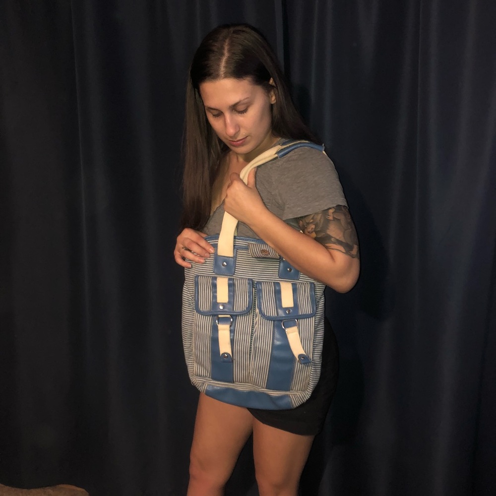 Striped Shoulder Bag